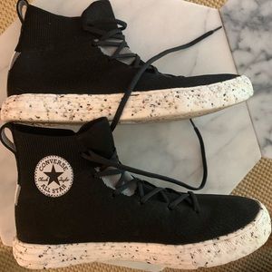 Converse Chuck Taylor All Star Crater Knit Sneakers - Black - Sz 11 US
